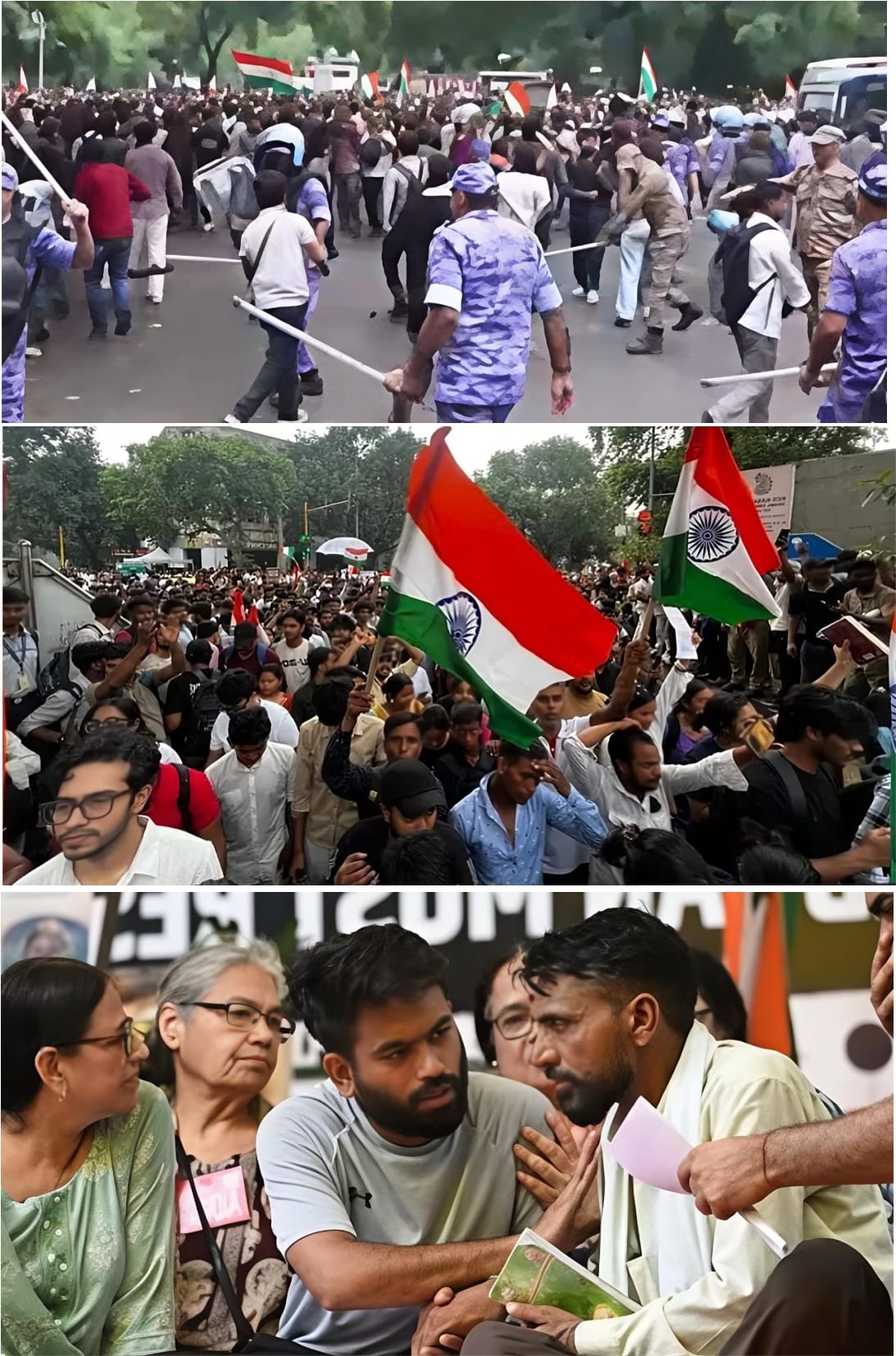 ‘चलो संसद’ मार्च पर बवाल: जंतर-मंतर पर भारी भीड़, पुलिस ने रोका, समर्थकों पर लाठीचार्ज