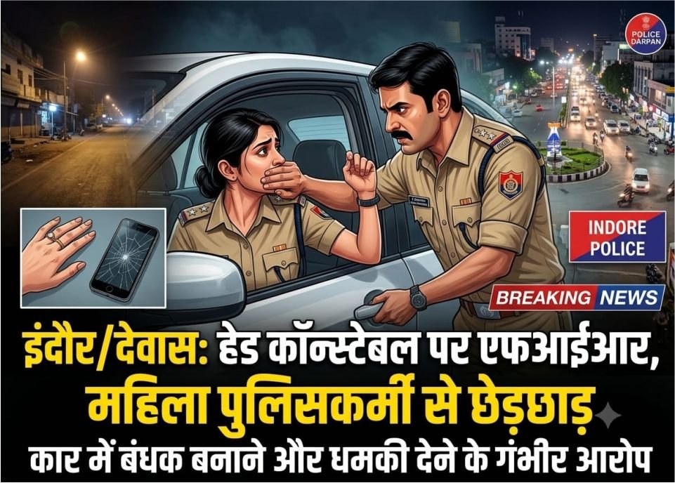 महिला पुलिसकर्मी से कथित छेड़छाड़: हेड कॉन्स्टेबल पर एफआईआर