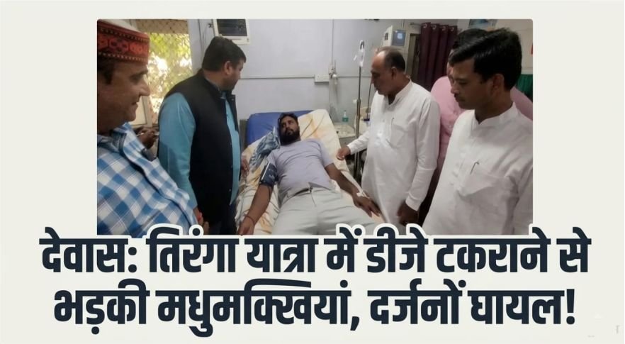 देवास में तिरंगा यात्रा के दौरान मचा हड़कंप, मधुमक्खियों के हमले से एक दर्जन घायल