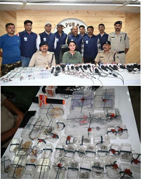जबलपुर पुलिस की बड़ी सफलता: 31.65 लाख के चोरी के जेवर, दो कारें और नकदी बरामद, 3 आरोपी गिरफ्तार