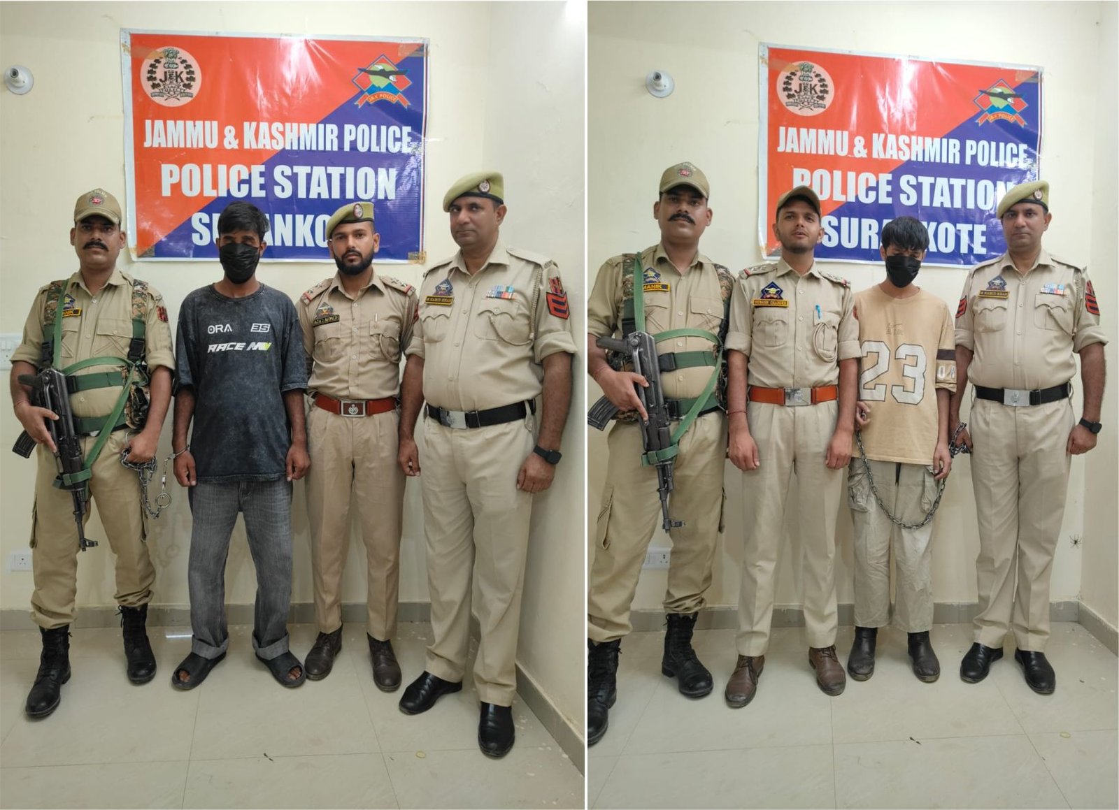 पूंछ पुलिस का नशा तस्करी के खिलाफ बड़ा अभियान, दो कथित ड्रग तस्कर गिरफ्तार, प्रतिबंधित पदार्थ बरामद