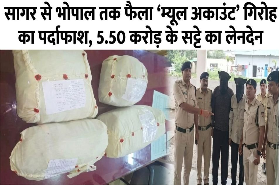 सागर से भोपाल तक फैले ऑनलाइन सट्टे के ‘म्यूल अकाउंट’ गिरोह का पर्दाफाश