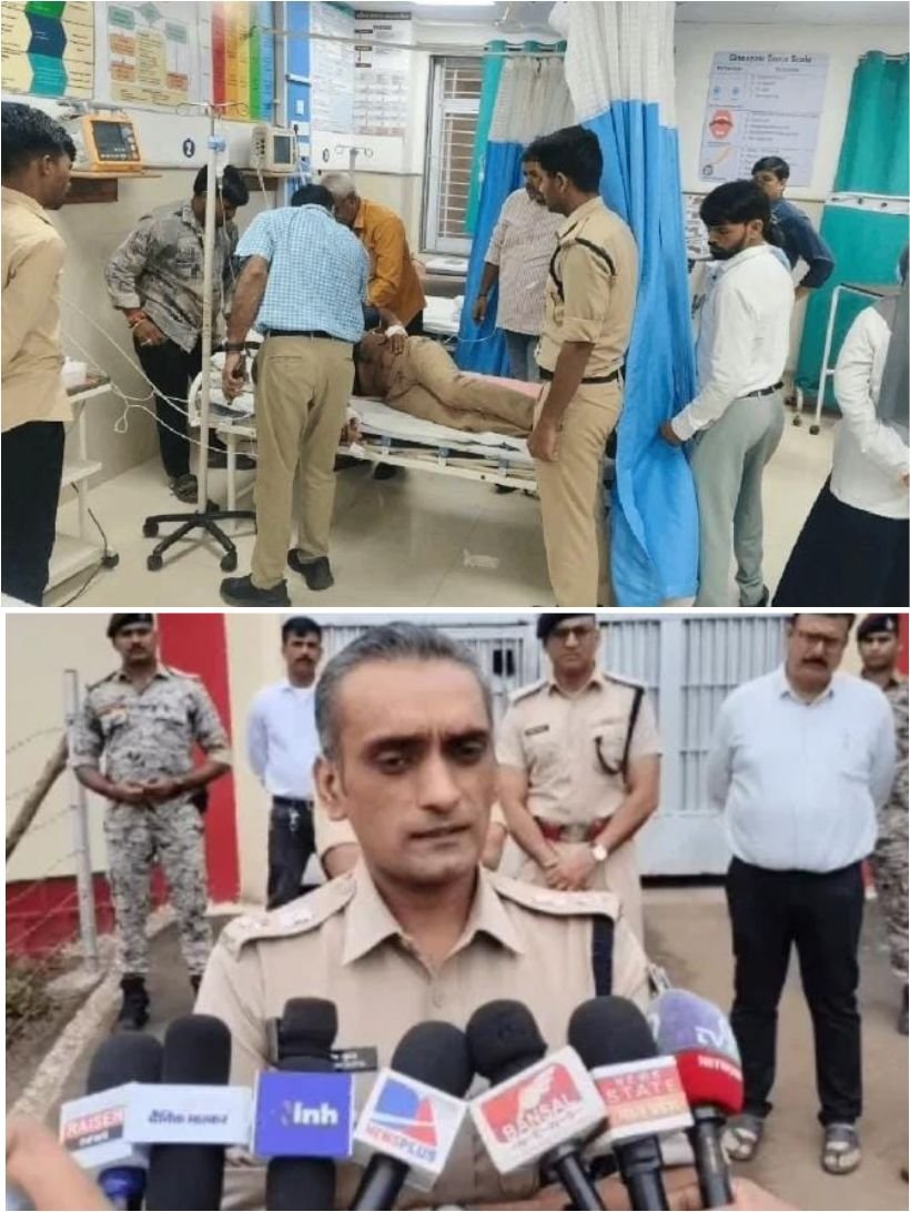 रायसेन जिला जेल में सनसनी: विचाराधीन कैदी ने जेल प्रहरी को मारी गोली, गंभीर हालत में भोपाल रेफर