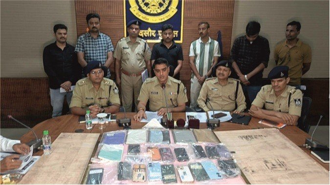 मंदसौर पुलिस ने अंतरराज्यीय साइबर ठग गिरोह का किया पर्दाफाश